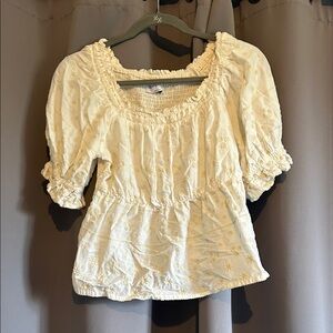 Old Navy Cream Floral Blouse
